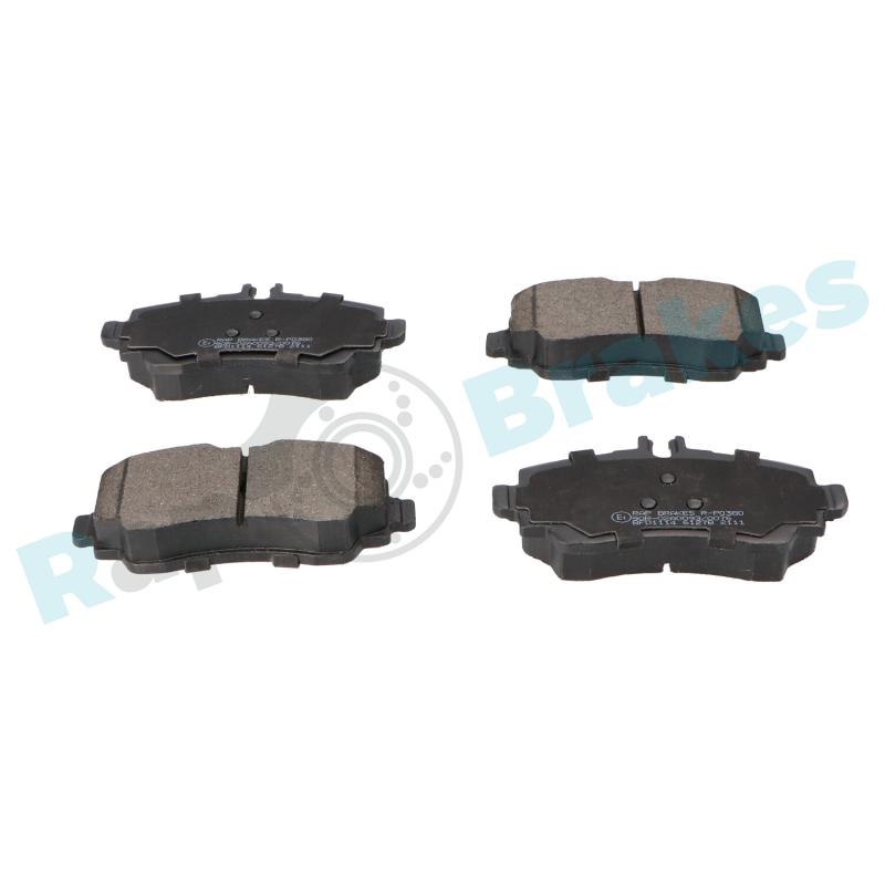 Jeu de 4 plaquettes de frein avant RAP BRAKES R-P0380 - Visuel 1