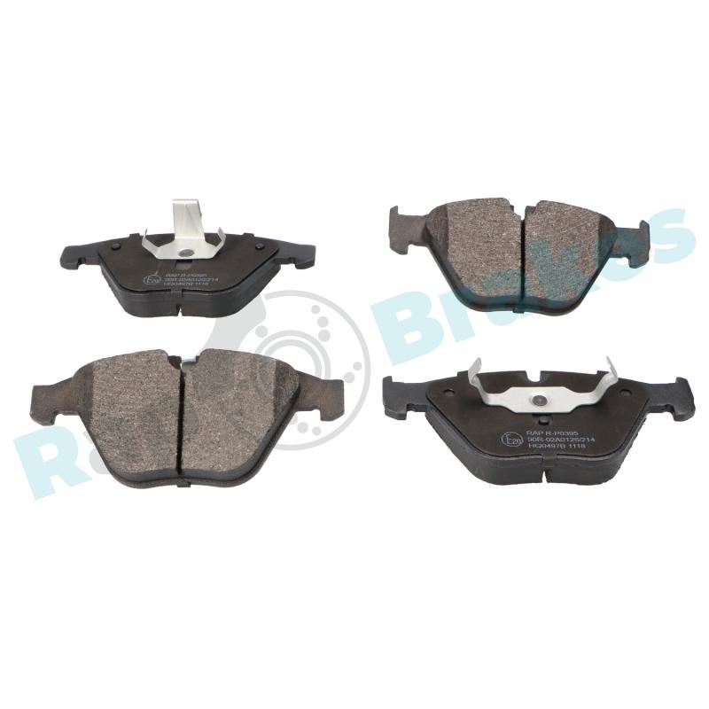 Jeu de 4 plaquettes de frein avant RAP BRAKES R-P0395 - Visuel 1