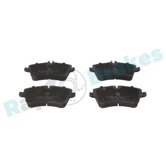 Jeu de 4 plaquettes de frein avant RAP BRAKES R-P0410 pour MERCEDES-BENZ CLK 63 AMG - 481cv