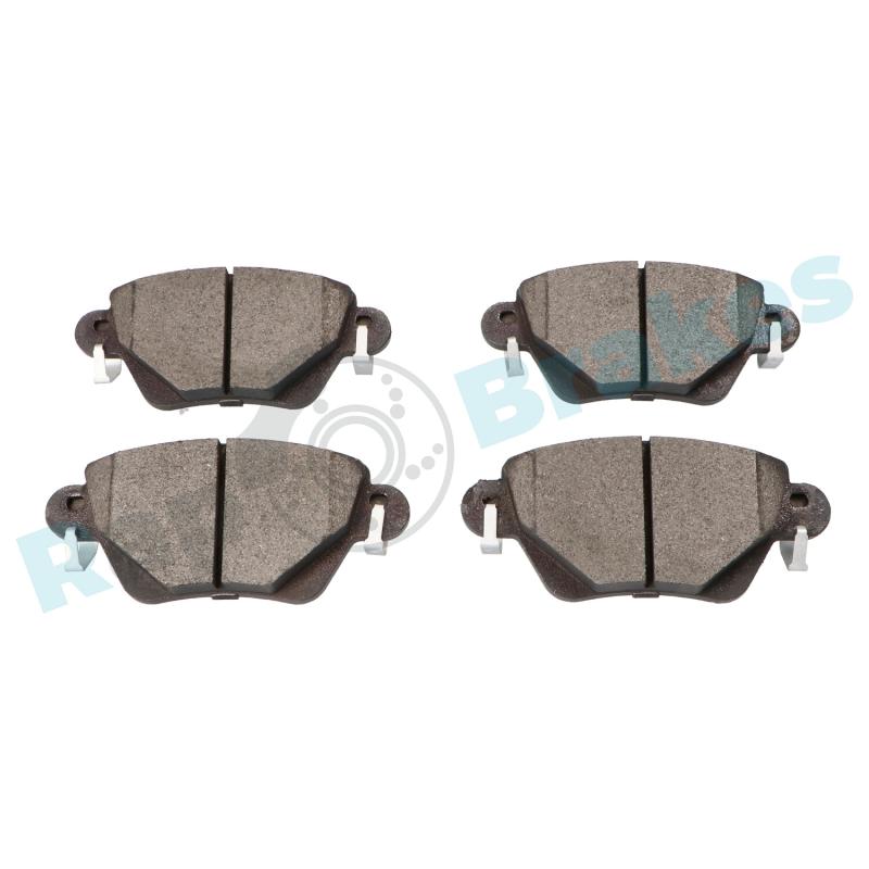 Jeu de 4 plaquettes de frein arrière RAP BRAKES R-P0419 - Visuel 2