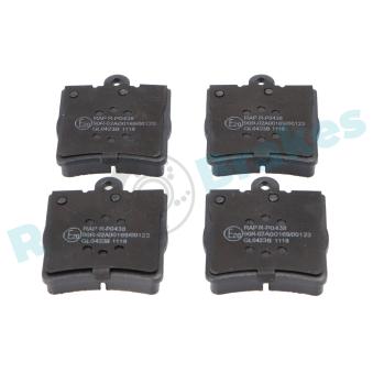 Jeu de 4 plaquettes de frein arrière RAP BRAKES [R-P0438]
