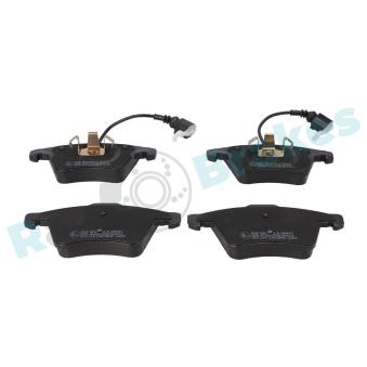 Jeu de 4 plaquettes de frein avant RAP BRAKES OEM 7H0698151A