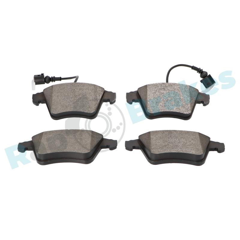 Jeu de 4 plaquettes de frein avant RAP BRAKES R-P0447 - Visuel 2