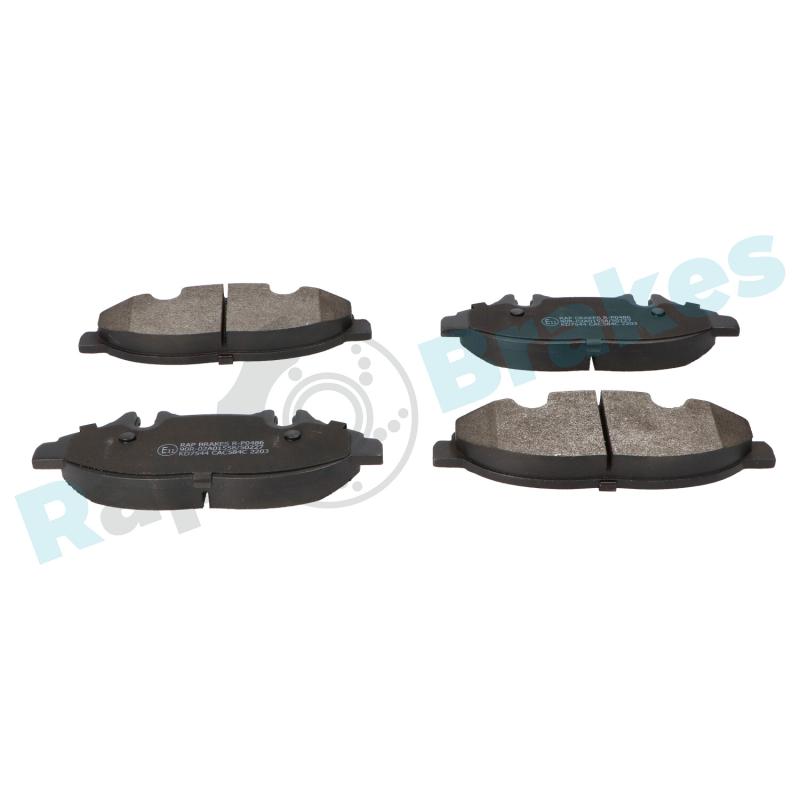 Jeu de 4 plaquettes de frein avant RAP BRAKES R-P0486 - Visuel 1