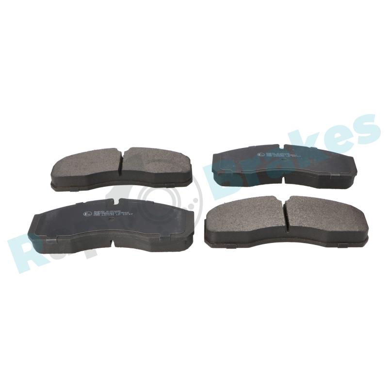 Jeu de 4 plaquettes de frein avant RAP BRAKES R-P0495 - Visuel 1