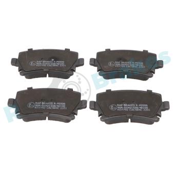 Jeu de 4 plaquettes de frein arrière RAP BRAKES OEM 8E0698451D
