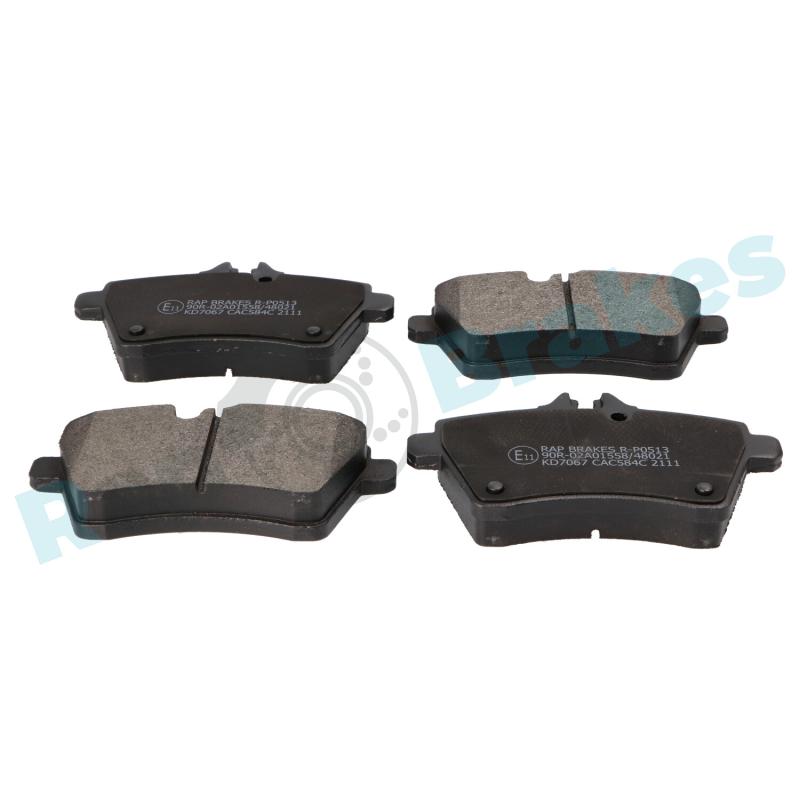 Jeu de 4 plaquettes de frein avant RAP BRAKES R-P0513 - Visuel 1