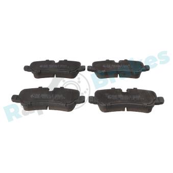 Jeu de 4 plaquettes de frein arrière RAP BRAKES [R-P0516]