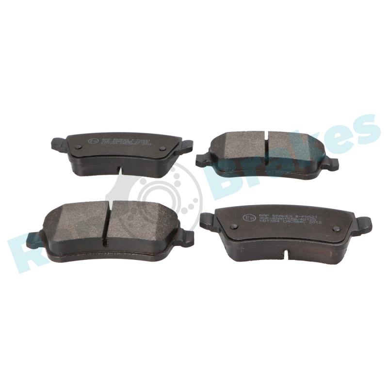 Jeu de 4 plaquettes de frein arrière RAP BRAKES R-P0521 - Visuel 1