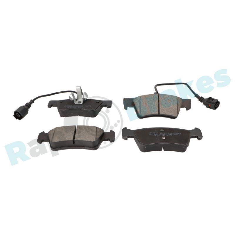 Jeu de 4 plaquettes de frein arrière RAP BRAKES R-P0552 - Visuel 1