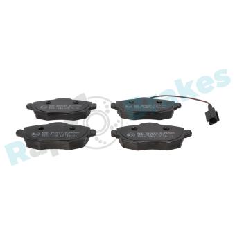 Jeu de 4 plaquettes de frein avant RAP BRAKES OEM 77364332