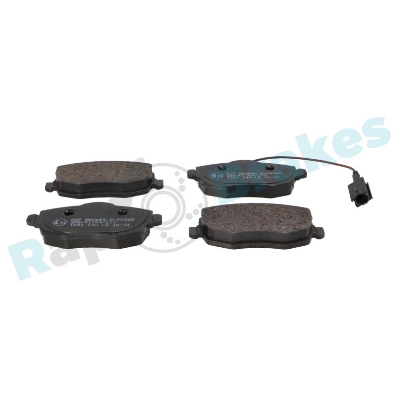 Jeu de 4 plaquettes de frein avant RAP BRAKES R-P0585 - Visuel 1
