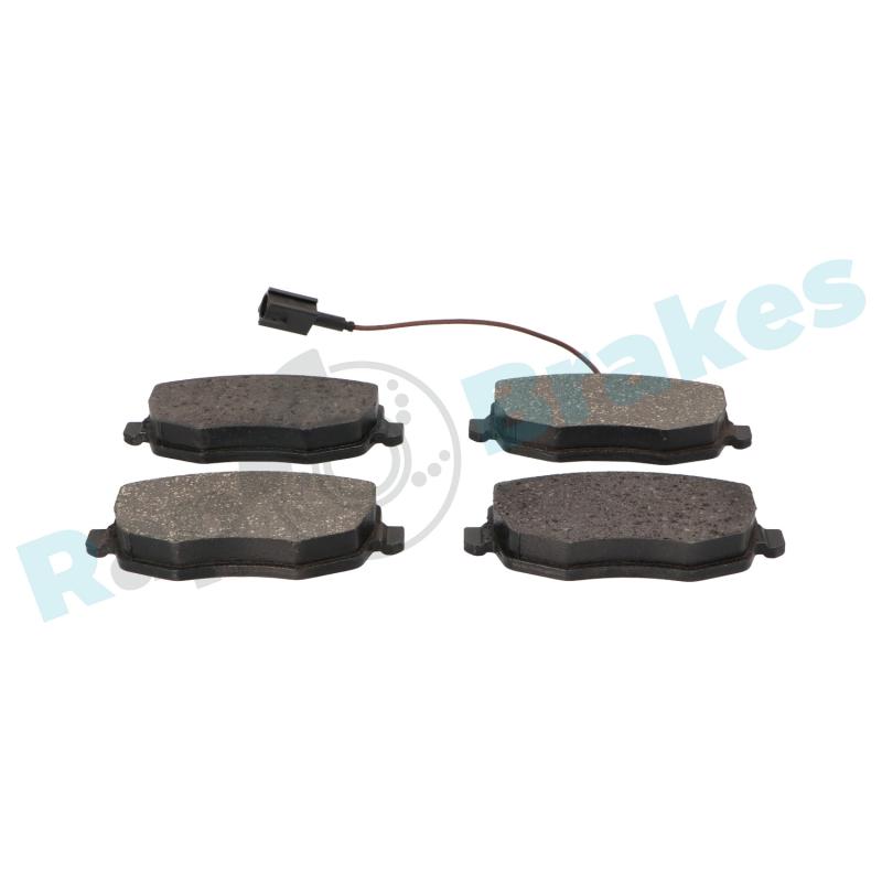 Jeu de 4 plaquettes de frein avant RAP BRAKES R-P0585 - Visuel 2