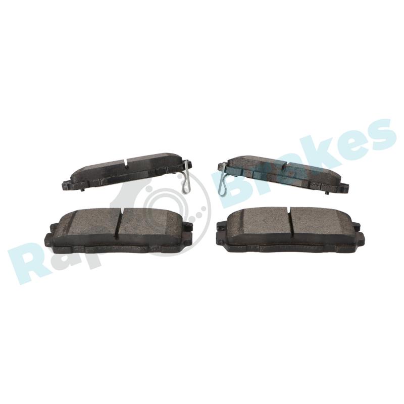 Jeu de 4 plaquettes de frein arrière RAP BRAKES R-P0595 - Visuel 2