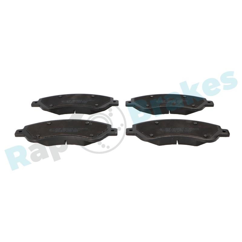 Jeu de 4 plaquettes de frein avant RAP BRAKES R-P0602 - Visuel 1