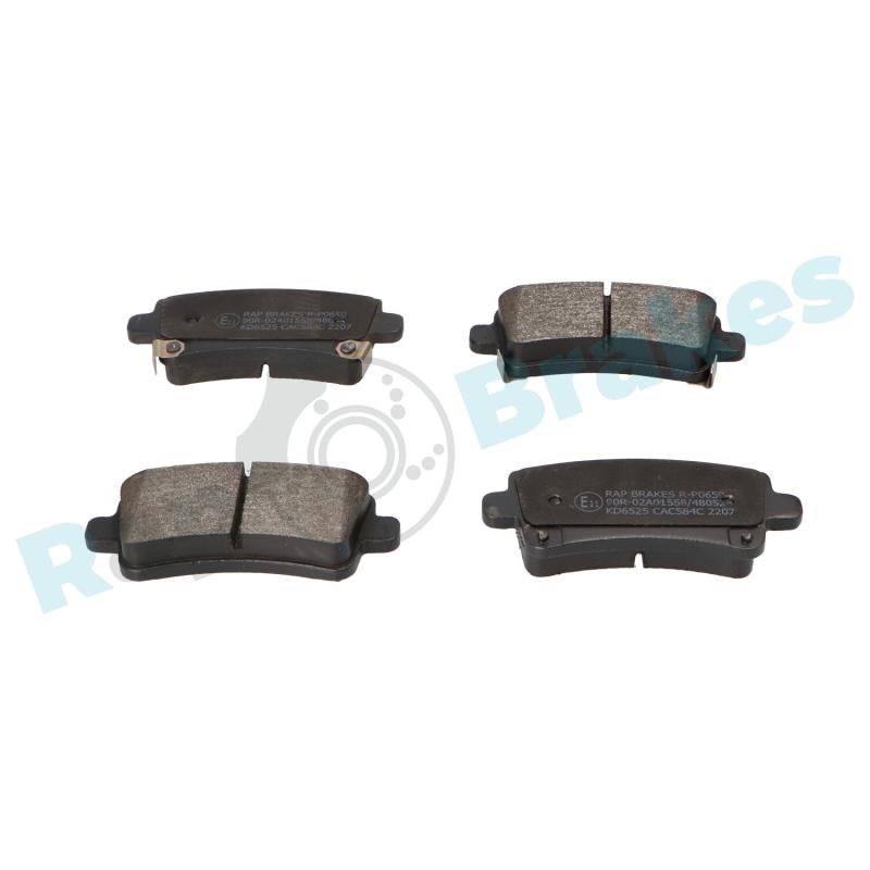 Jeu de 4 plaquettes de frein arrière RAP BRAKES R-P0659 - Visuel 1