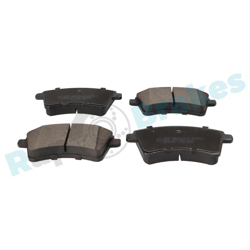 Jeu de 4 plaquettes de frein avant RAP BRAKES R-P0660 - Visuel 1