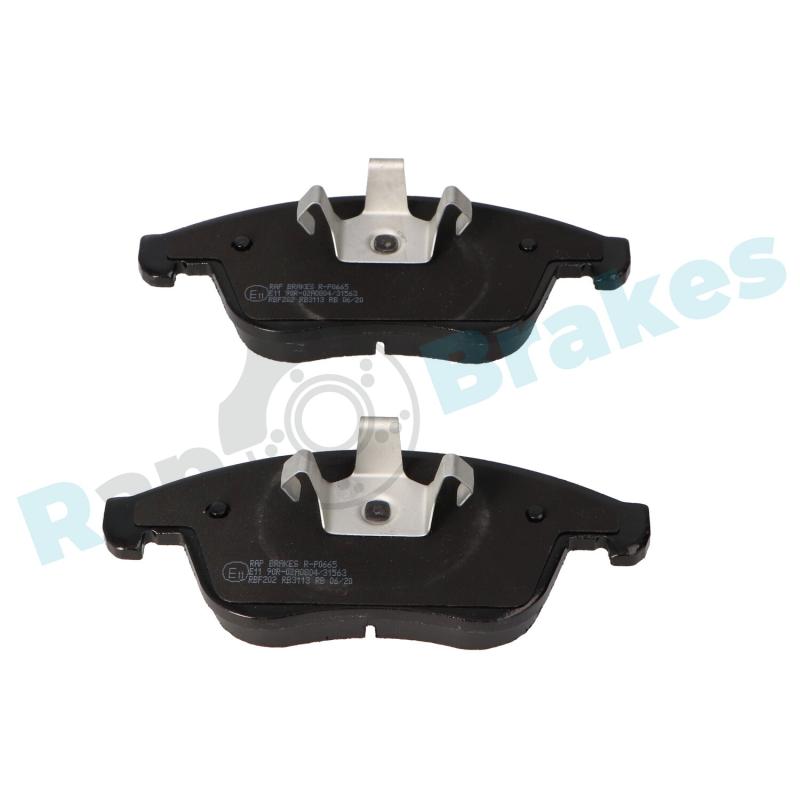 Jeu de 4 plaquettes de frein avant RAP BRAKES R-P0665 - Visuel 2