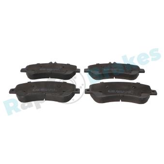 Jeu de 4 plaquettes de frein avant RAP BRAKES R-P0672 pour KIA CEED E 550 CGI - 408cv
