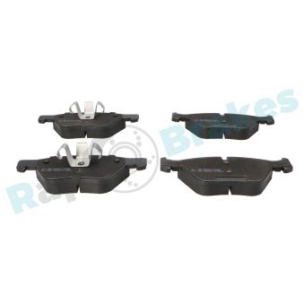 Jeu de 4 plaquettes de frein avant RAP BRAKES OEM 34116777772