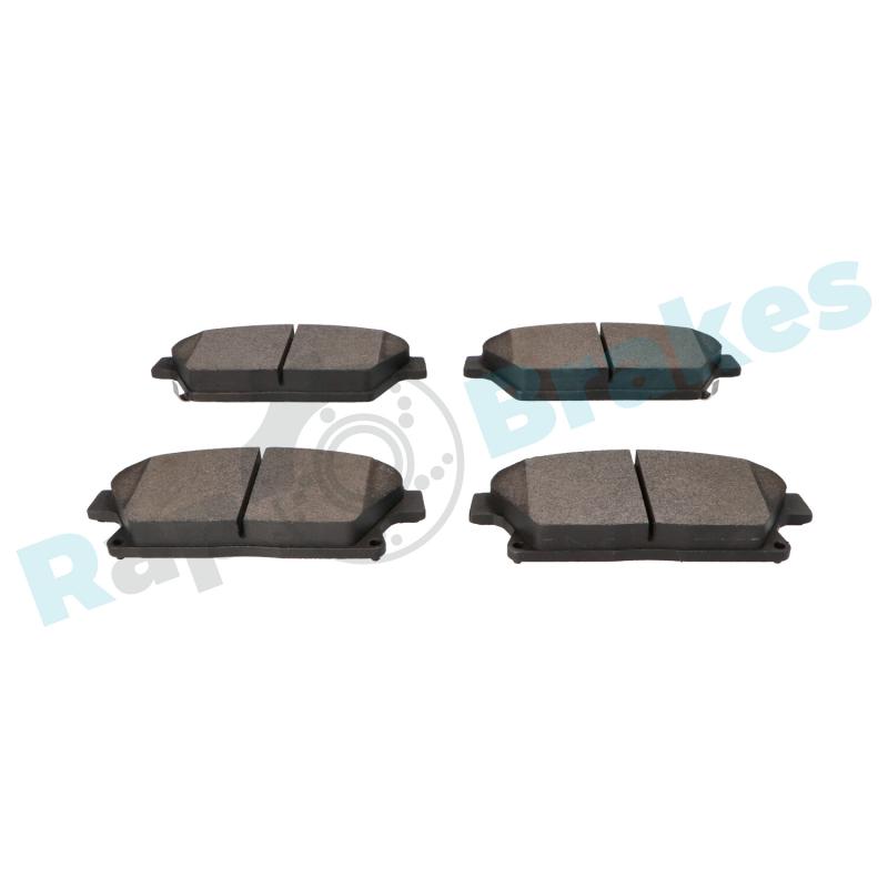 Jeu de 4 plaquettes de frein avant RAP BRAKES R-P0713 - Visuel 2