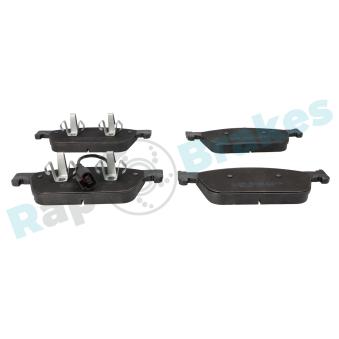 Jeu de 4 plaquettes de frein avant RAP BRAKES [R-P0746]