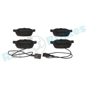 Jeu de 4 plaquettes de frein arrière RAP BRAKES OEM 77367241