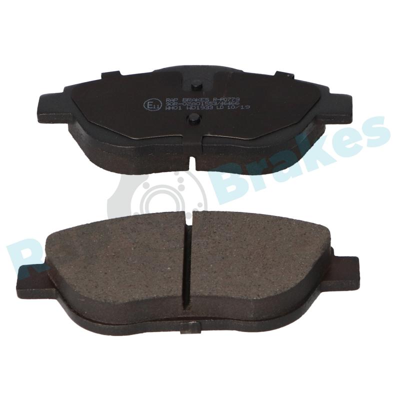 Jeu de 4 plaquettes de frein avant RAP BRAKES R-P0779 - Visuel 1