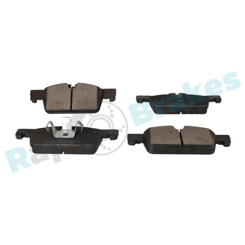 Jeu de 4 plaquettes de frein avant RAP BRAKES R-P0781 - Visuel 1