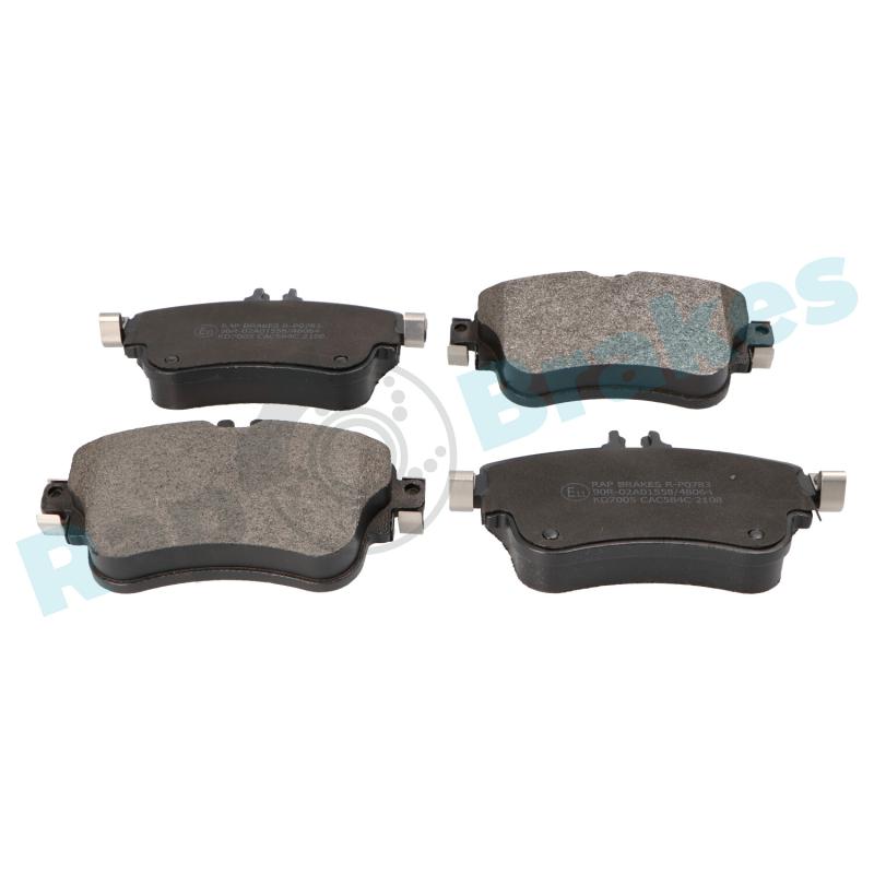Jeu de 4 plaquettes de frein avant RAP BRAKES R-P0783 - Visuel 1