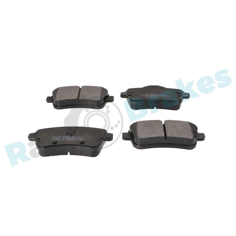 Jeu de 4 plaquettes de frein arrière RAP BRAKES R-P0795 - Visuel 1