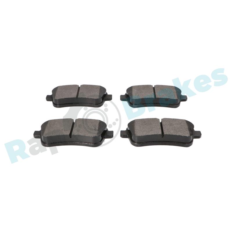 Jeu de 4 plaquettes de frein arrière RAP BRAKES R-P0795 - Visuel 2