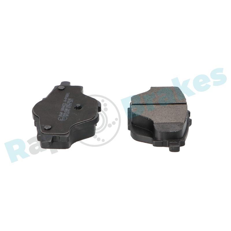 Jeu de 4 plaquettes de frein arrière RAP BRAKES R-P0861 - Visuel 1