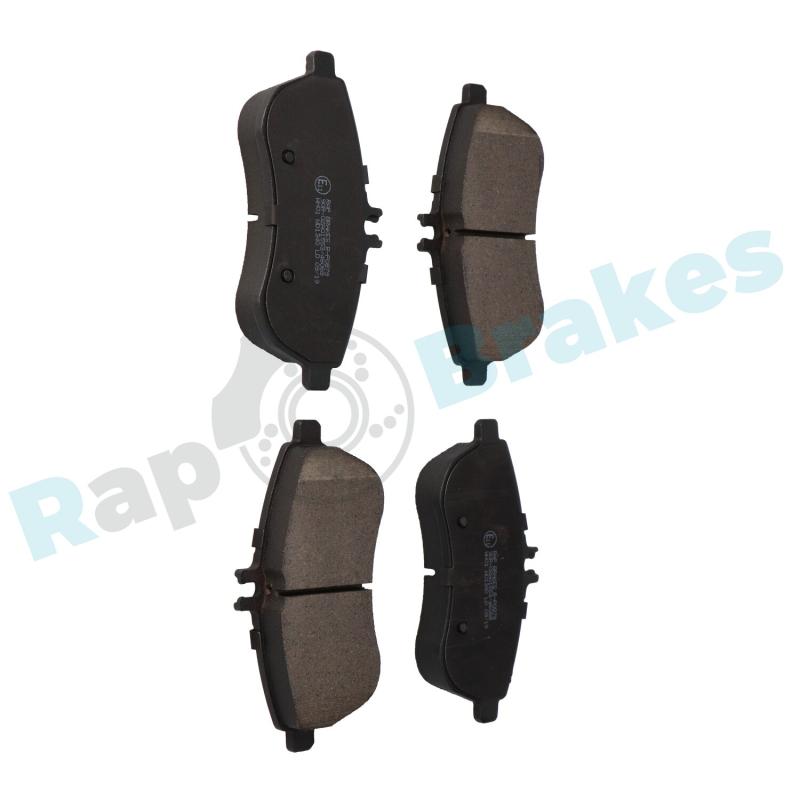 Jeu de 4 plaquettes de frein arrière RAP BRAKES R-P0879 - Visuel 1