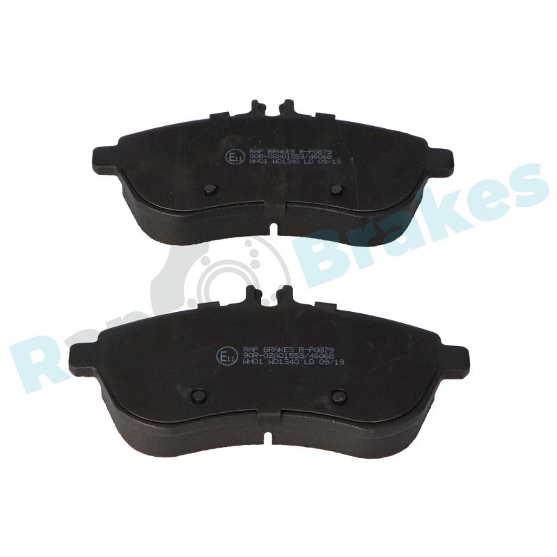 Jeu de 4 plaquettes de frein arrière RAP BRAKES R-P0879 - Visuel 2