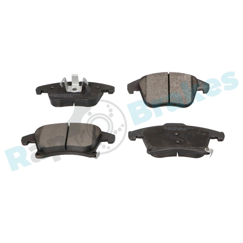 Jeu de 4 plaquettes de frein avant RAP BRAKES R-P0908 - Visuel 1