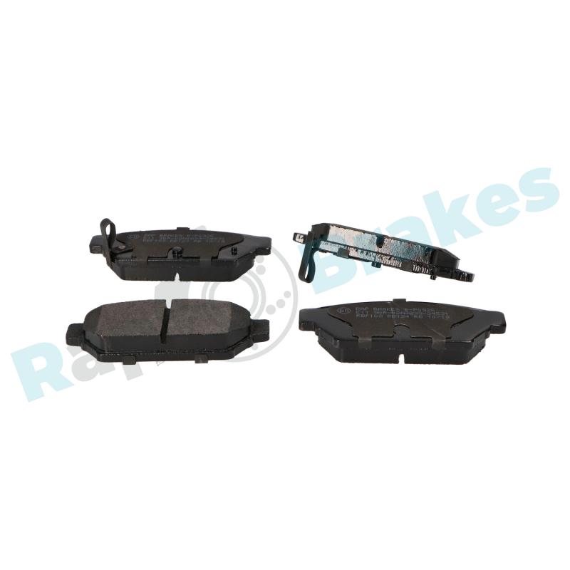 Jeu de 4 plaquettes de frein arrière RAP BRAKES R-P0925 - Visuel 1