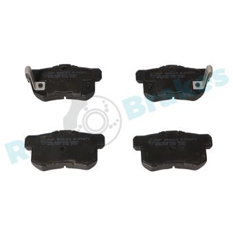 Jeu de 4 plaquettes de frein arrière RAP BRAKES OEM 06430S0KJ00