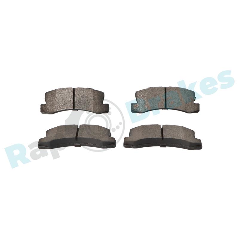 Jeu de 4 plaquettes de frein arrière RAP BRAKES R-P0978 - Visuel 2