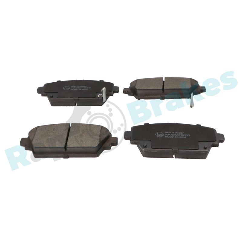 Jeu de 4 plaquettes de frein avant RAP BRAKES R-P0997 - Visuel 1