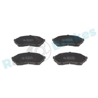Jeu de 4 plaquettes de frein avant RAP BRAKES OEM B2YD3328Z