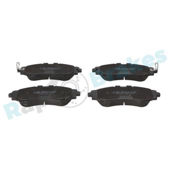 Jeu de 4 plaquettes de frein avant RAP BRAKES OEM 96245178