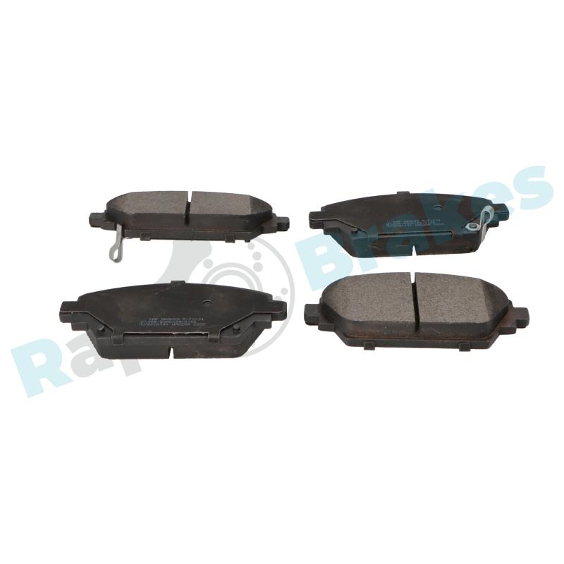 Jeu de 4 plaquettes de frein avant RAP BRAKES R-P1034 - Visuel 1