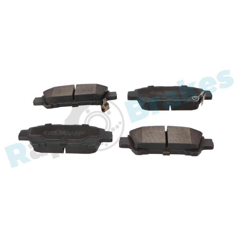 Jeu de 4 plaquettes de frein arrière RAP BRAKES R-P1052 - Visuel 1
