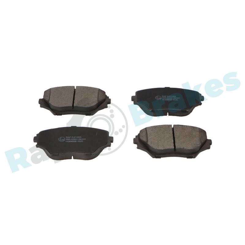 Jeu de 4 plaquettes de frein avant RAP BRAKES R-P1055 - Visuel 1