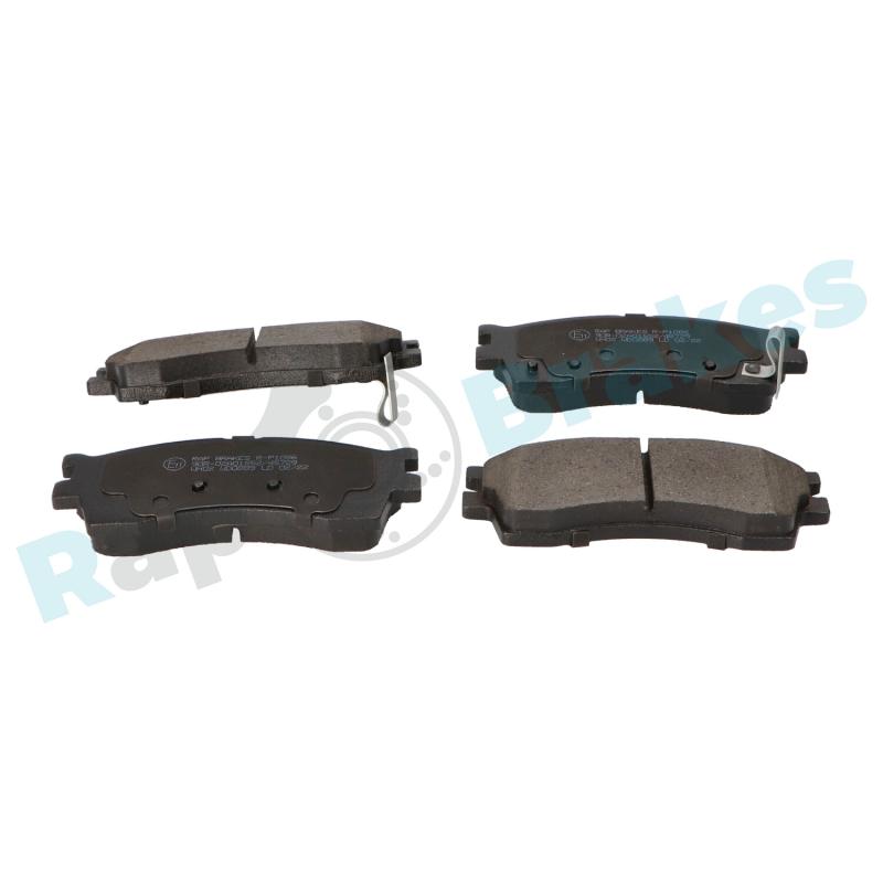 Jeu de 4 plaquettes de frein avant RAP BRAKES R-P1086 - Visuel 1