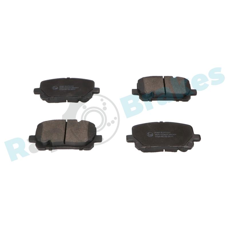 Jeu de 4 plaquettes de frein avant RAP BRAKES R-P1111 - Visuel 1