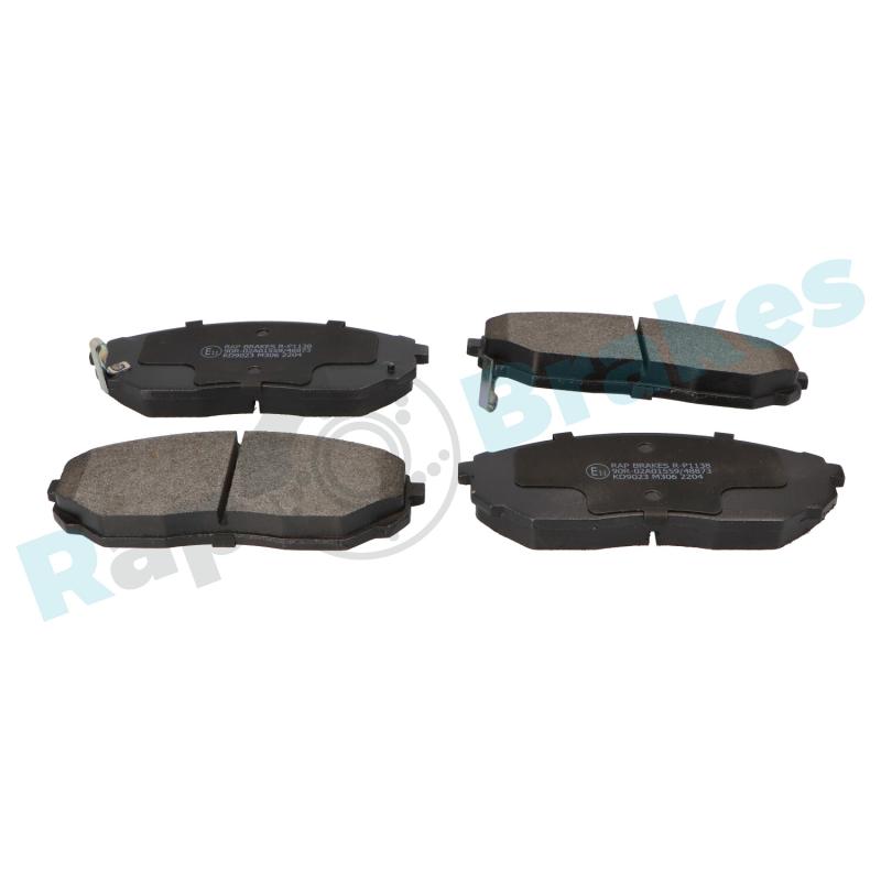 Jeu de 4 plaquettes de frein avant RAP BRAKES R-P1138 - Visuel 1