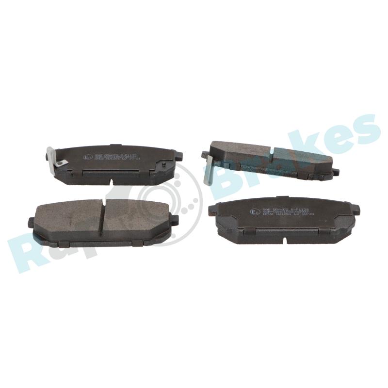 Jeu de 4 plaquettes de frein arrière RAP BRAKES R-P1139 - Visuel 1