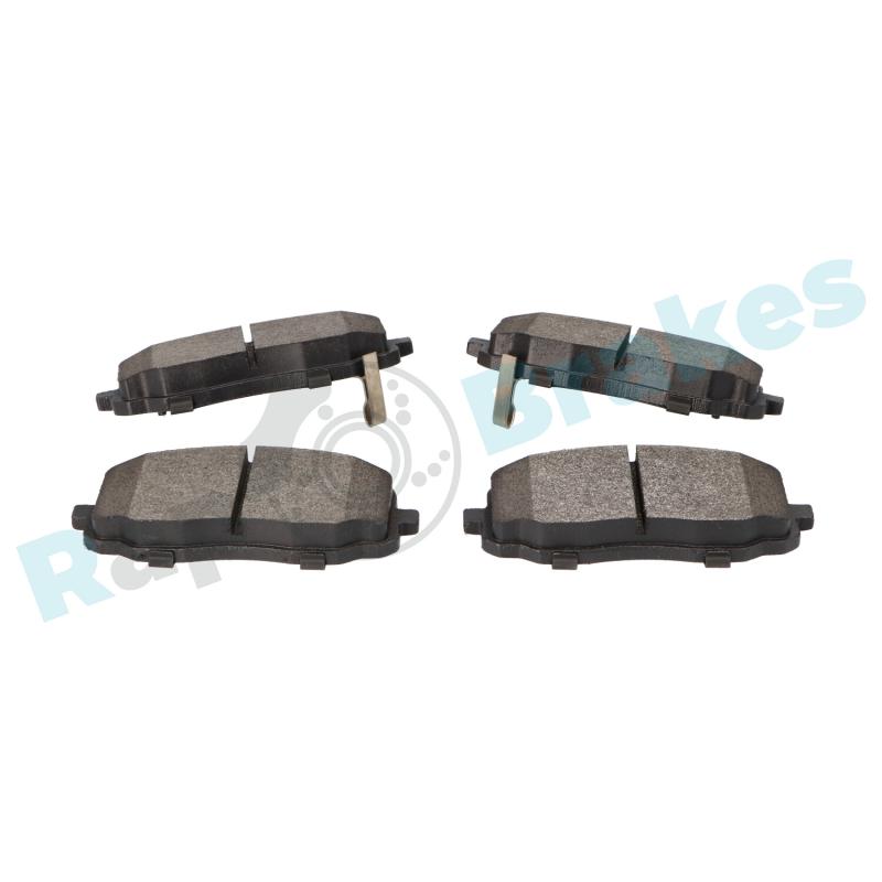 Jeu de 4 plaquettes de frein avant RAP BRAKES R-P1163 - Visuel 2